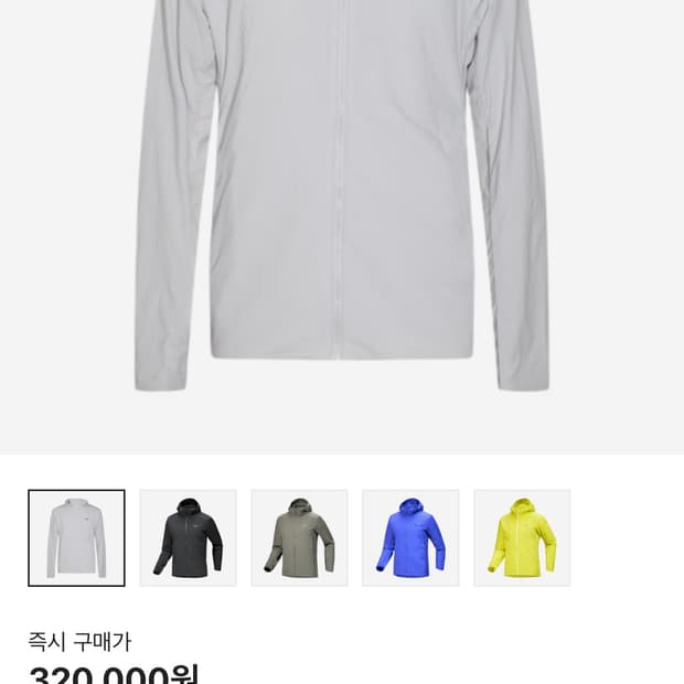 아크테릭스 아톰 SL 후디 솔리튜드