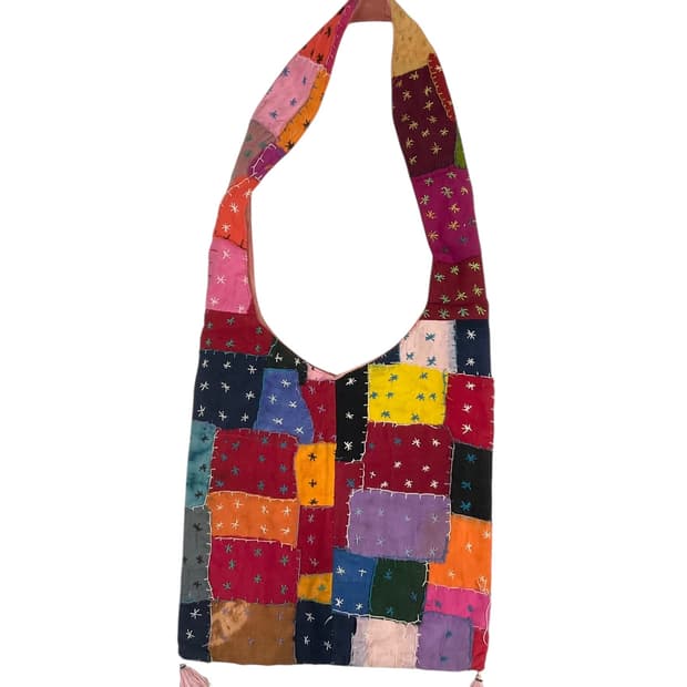 빈티지 패치워크 크로스백