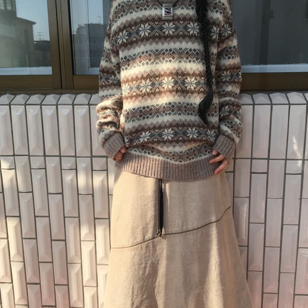 Nordic pattern knit