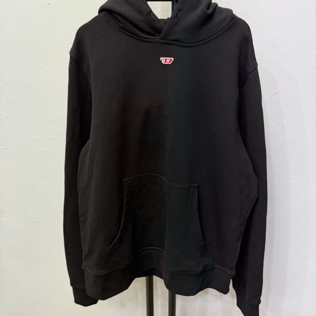 정품) 디젤 신형 D로고 후드티 L