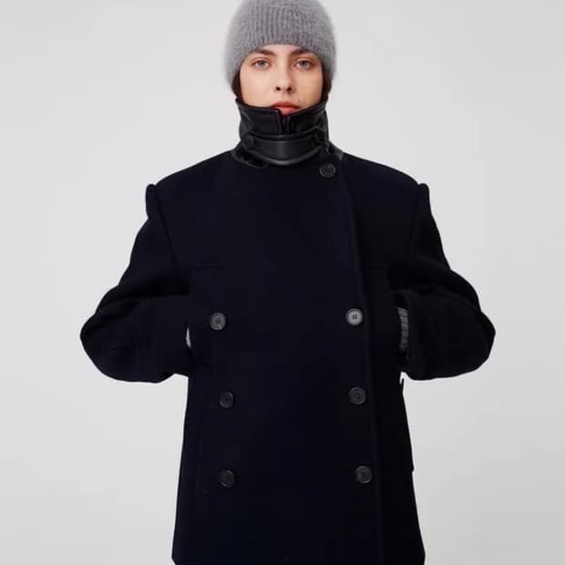 문선 코트 피코트 