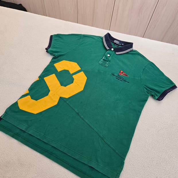 폴로 랄프로렌 그린색 넘버3 카라티 XL (커스텀 폴로)