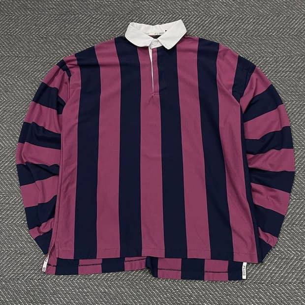 플루이드 배색 럭비 티셔츠 v0333