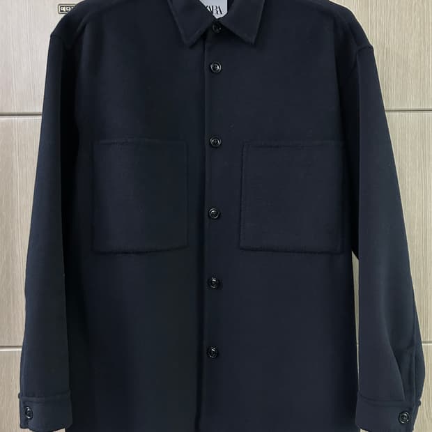 자라 아우터형 울 셔츠