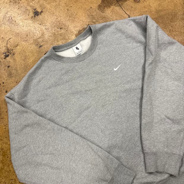 [정품/XL,105] 나이키 스우시 맨투맨 그레이 b15