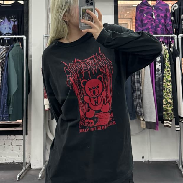 히스테릭 글래머 퍽베어 롱슬리브