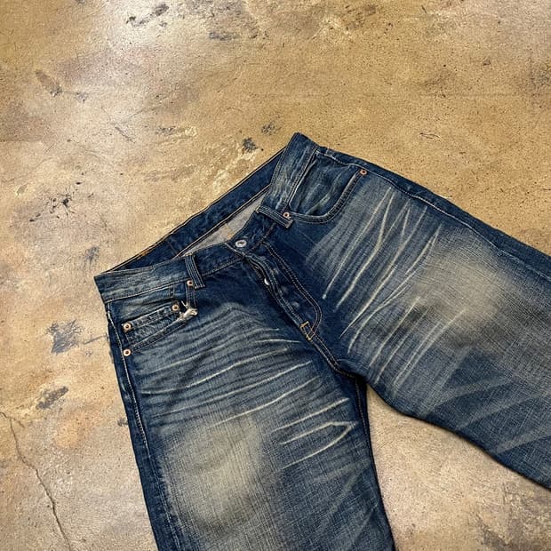 [정품] 리바이스 워싱 데님 청바지 b14