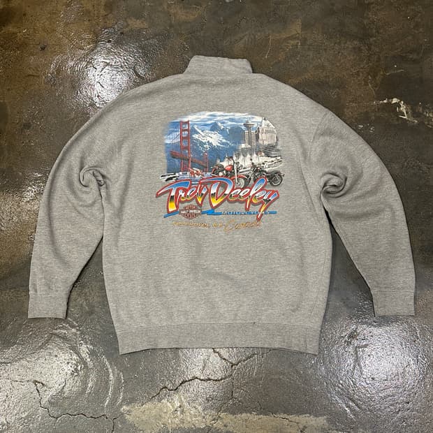 할리데이비슨 Vancouver 하프집업 그레이 XL