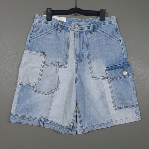 앤더슨벨 신형 패치워크 데님 쇼츠 하프팬츠 청바지 (30-31인치)