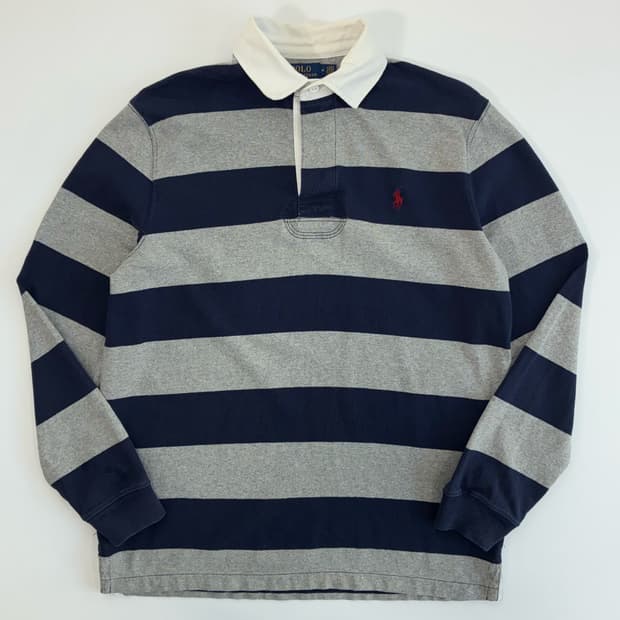 Polo  폴로 랄프로렌 자수 코튼 럭비 티셔츠 