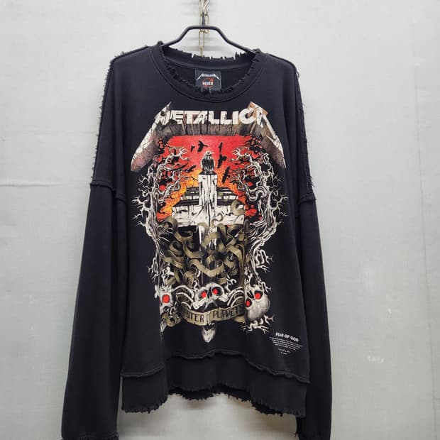 메탈리카 디스트로이드 빈티지 프린팅 맨투맨 M(2XL)