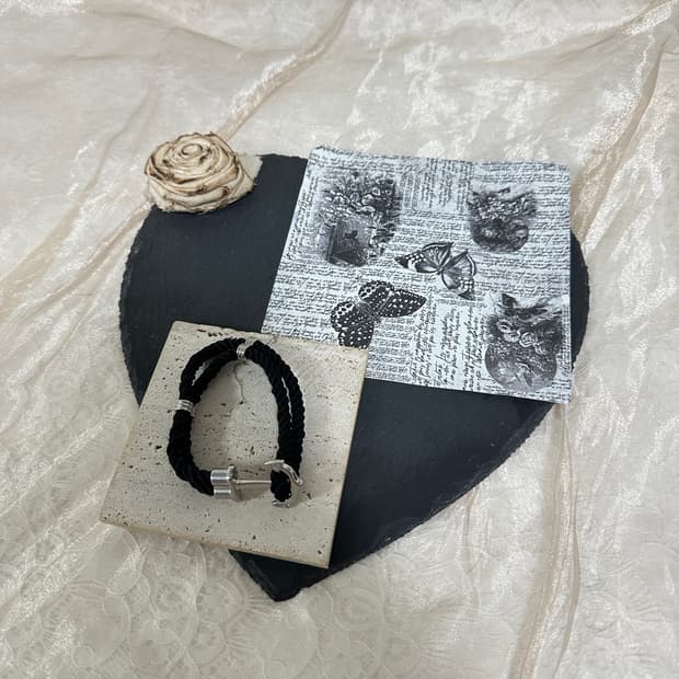 빈티지 닻  짜임 팔찌