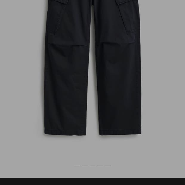 포터리 가먼트 워시드 카고팬츠 다크네이비 1사이즈