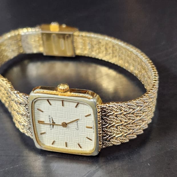 론진 한정판 빈티지 금장 여성시계