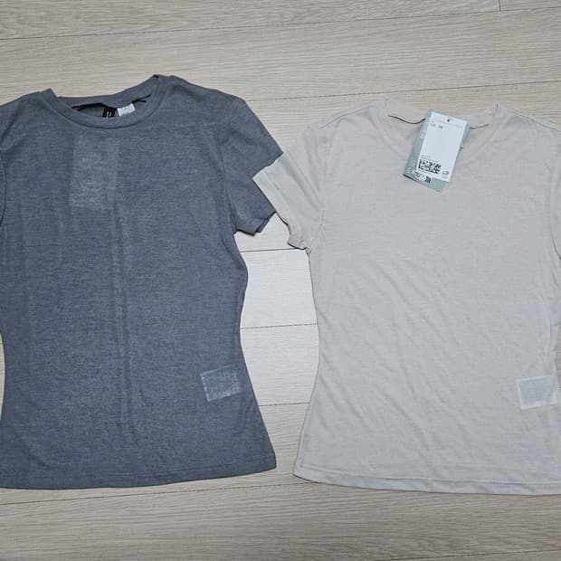 h&m 여름 반팔 티셔츠 2장