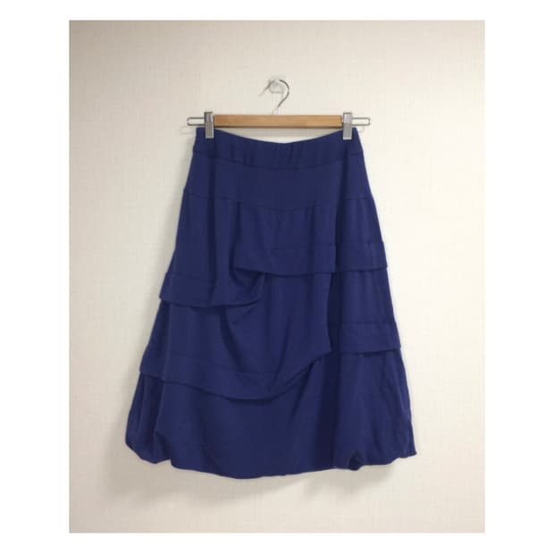 Hiroko bis 히로코 비스 블루 웨이브 벌룬 스커트