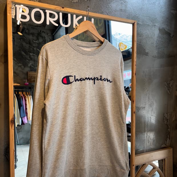 챔피온 그레이 맨투맨