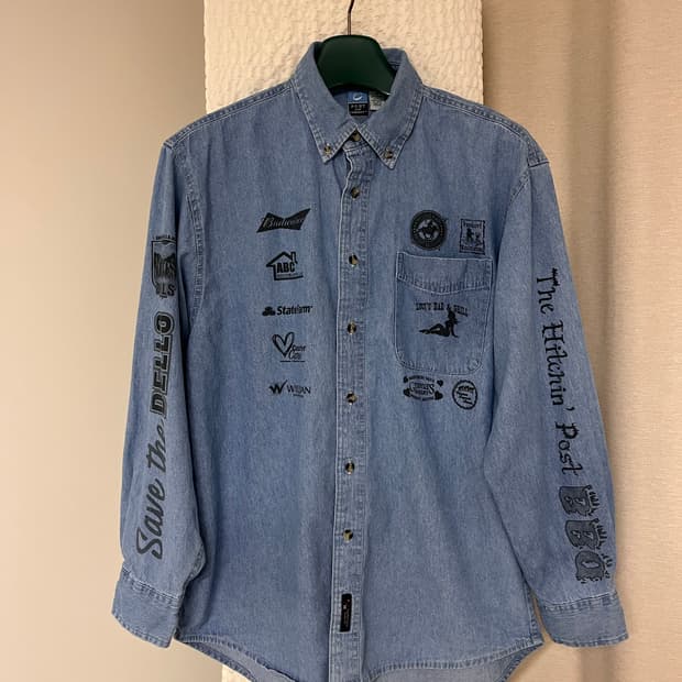Port and company 미국 빈티지 데님셔츠
