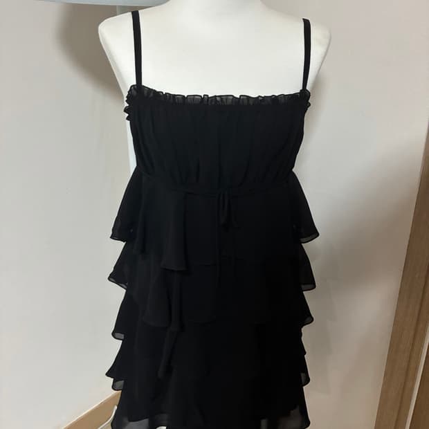 블랙 캉캉 원피스