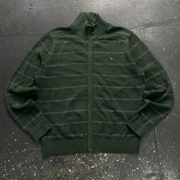 100 타미힐피거 니트집업