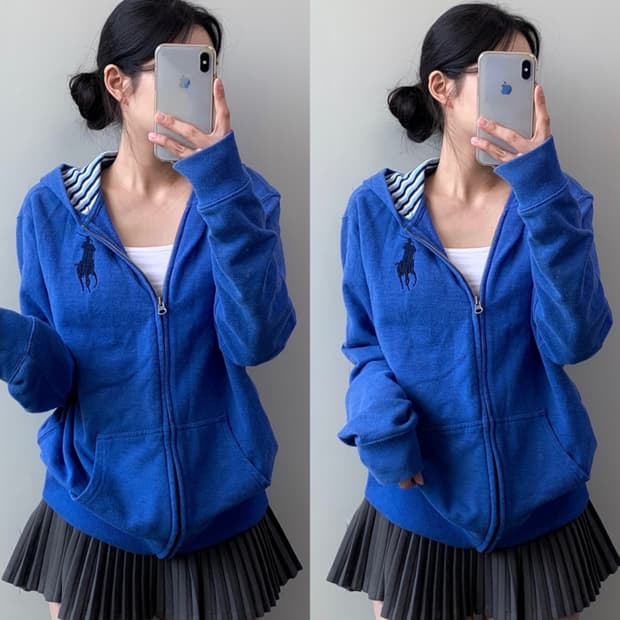 폴로 빅포니 후드집업