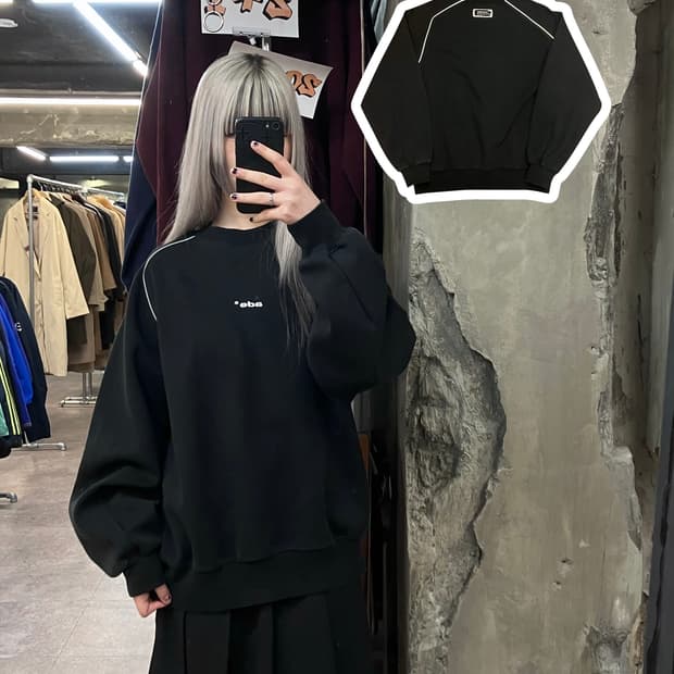 아더에러 맨투맨 블랙 A1  #csz3533