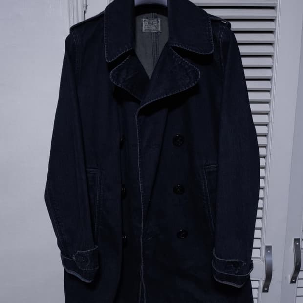 M 폴로랄프로렌 데님 인디고 더블코트