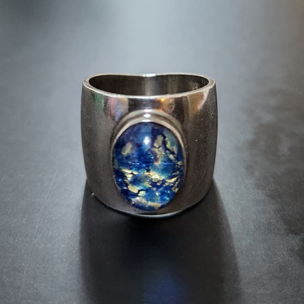 수정 볼드 925실버반지