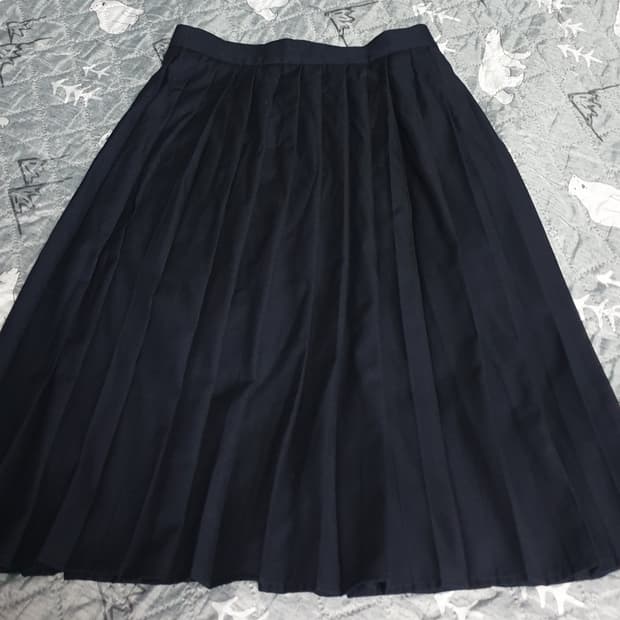 SIYAZU 울혼방 주름 미디스커트  (F)