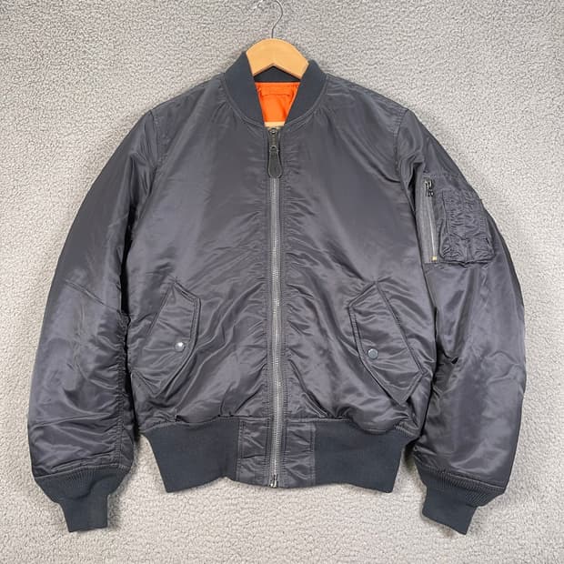 80s 미공군 납품용 알파인더스트리 MA-1 플라이트자켓 그레이