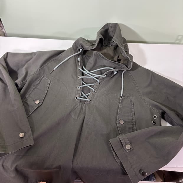 105 VTG 먹색 오버핏 후드티