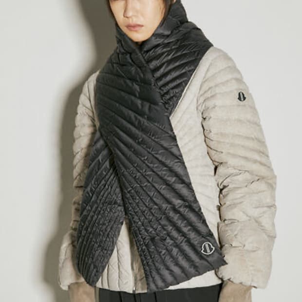 릭오웬스 몽클레어 레디언스 패딩 머플러