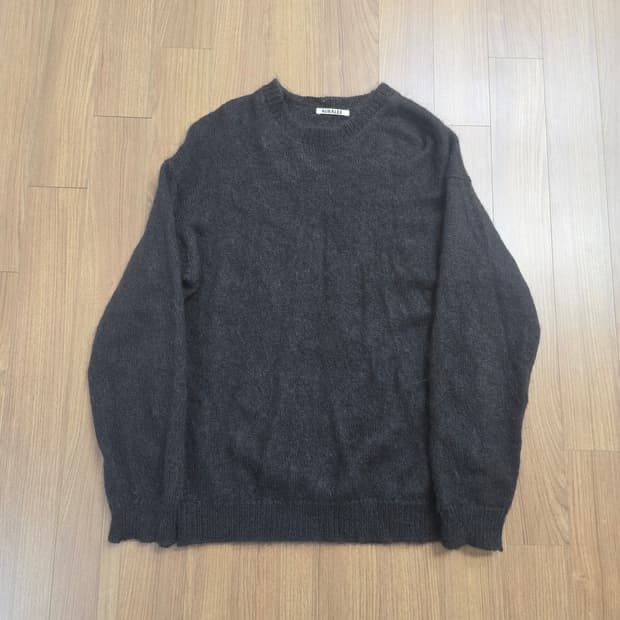 (4) 오라리 모헤어 니트 브라운