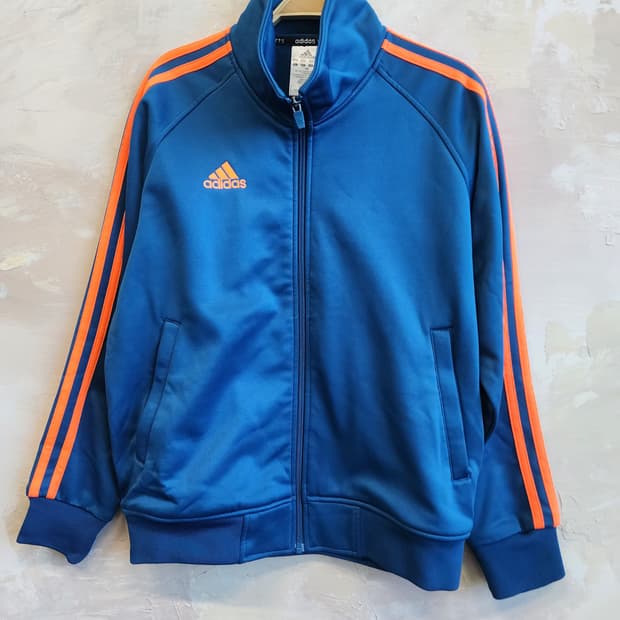 아디다스 블루 트랙탑 져지