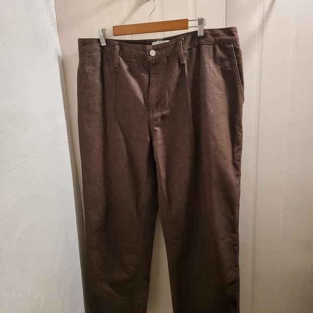 [L]미나브 원턱 카운터 데님팬츠 브라운 38인치