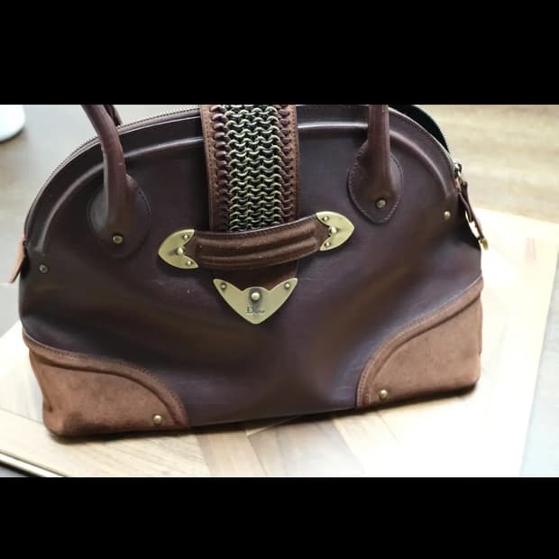 디올 존갈리아노 브라운 잔느백