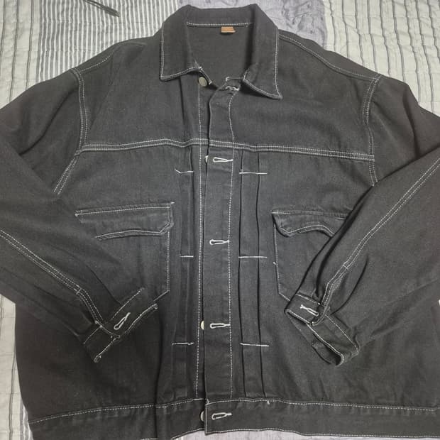 KTC 블랙 데님 트리거 자켓 청자켓