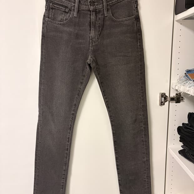 리바이스 505C 흑청 블랙 데님 청바지 W27 L32