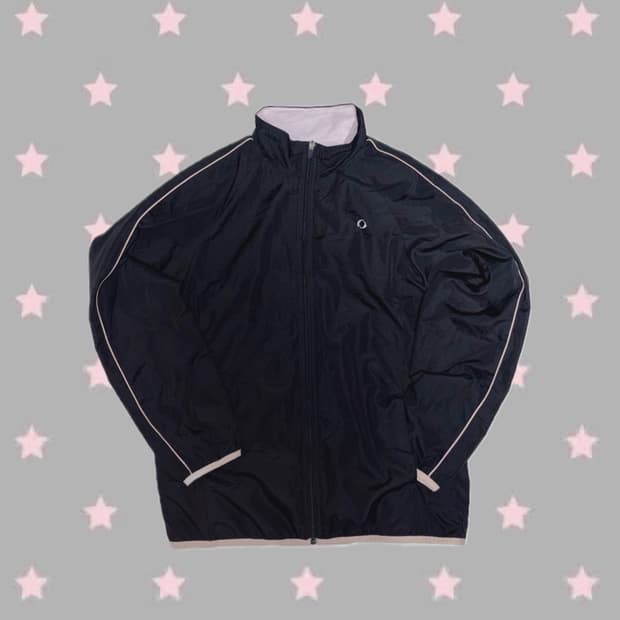 Ignio 일본 빈티지 딸기우유색 바람막이 자켓