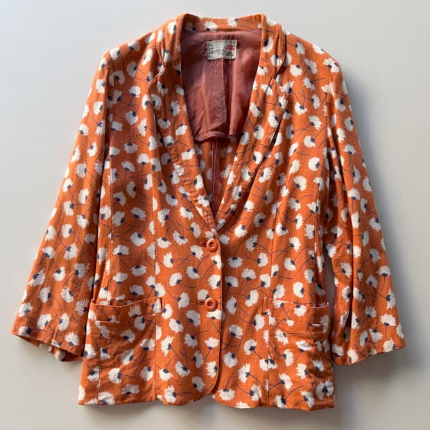 빈티지 봄/여름 자켓 (레이온 100%)