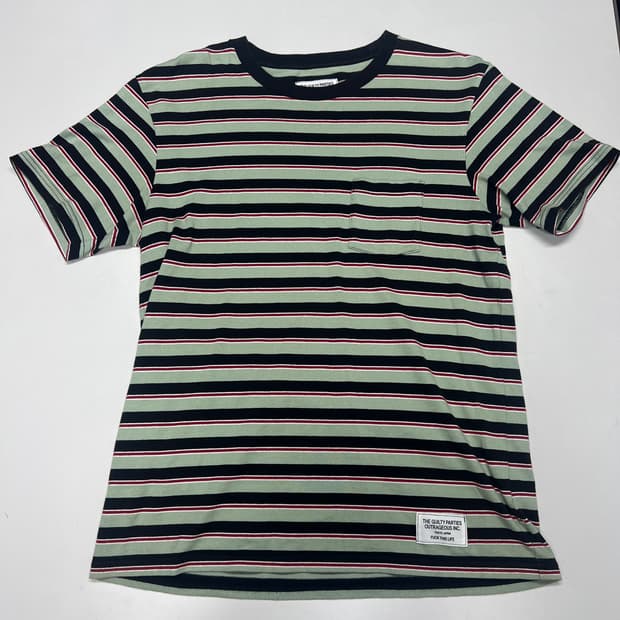 16ss 와코마리아 스트라이프 보더 티셔츠 xl