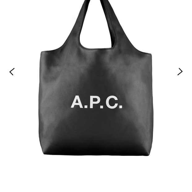 아페쎄 니논 리사이클 레더 토트백 블랙