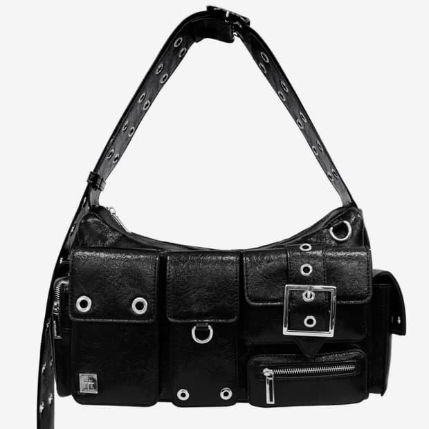 블랙퍼플 포트리스 백 Black Purple Fortress Bag