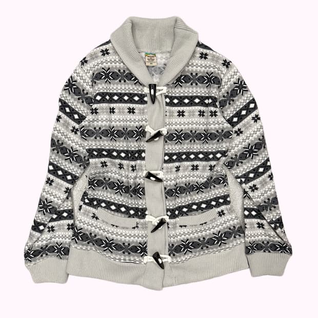 snow showl duffle cardigan