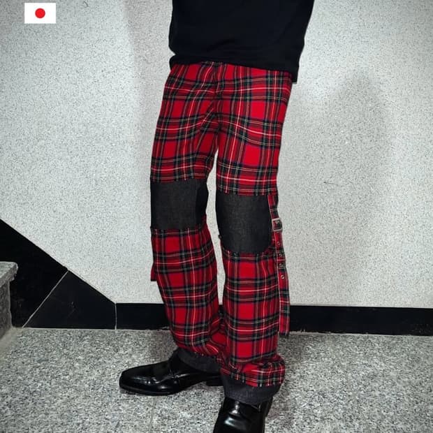 Bettys Blue 빈티지 본디지 스트랩 펑크 팬츠