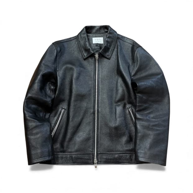 (LOFI) 소가죽 싱글 라이더 투웨이 자켓