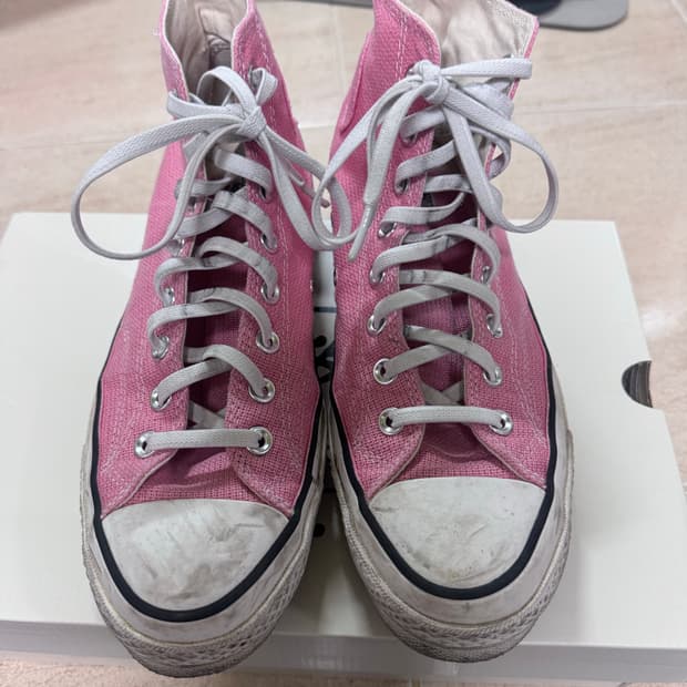 컨버스 x 스투시 척 70 하이 플루메리아(핑크) 270사이즈