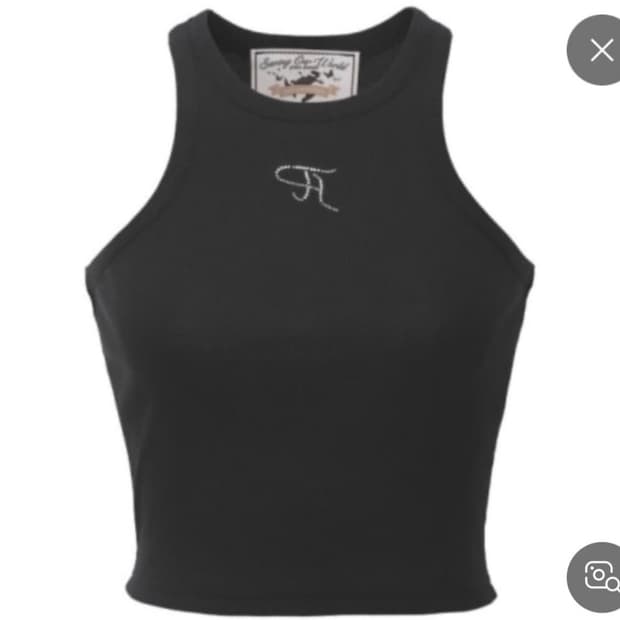 쓰리타임즈 쥬얼탱크탑 나시 블랙