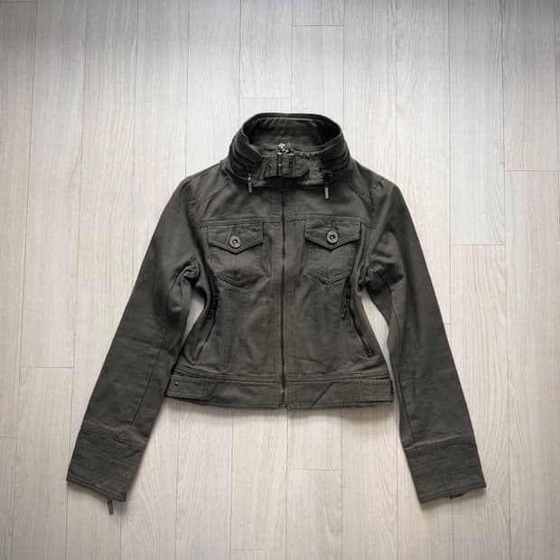 Cecil McBee 세실맥비 하이넥 버클 자켓 아카이브 y2k 갸루