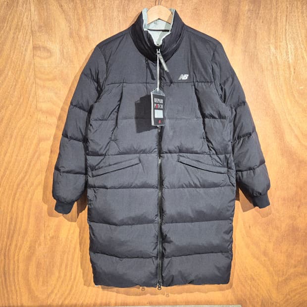 뉴발란스 구스다운 양면 롱 패딩 S 